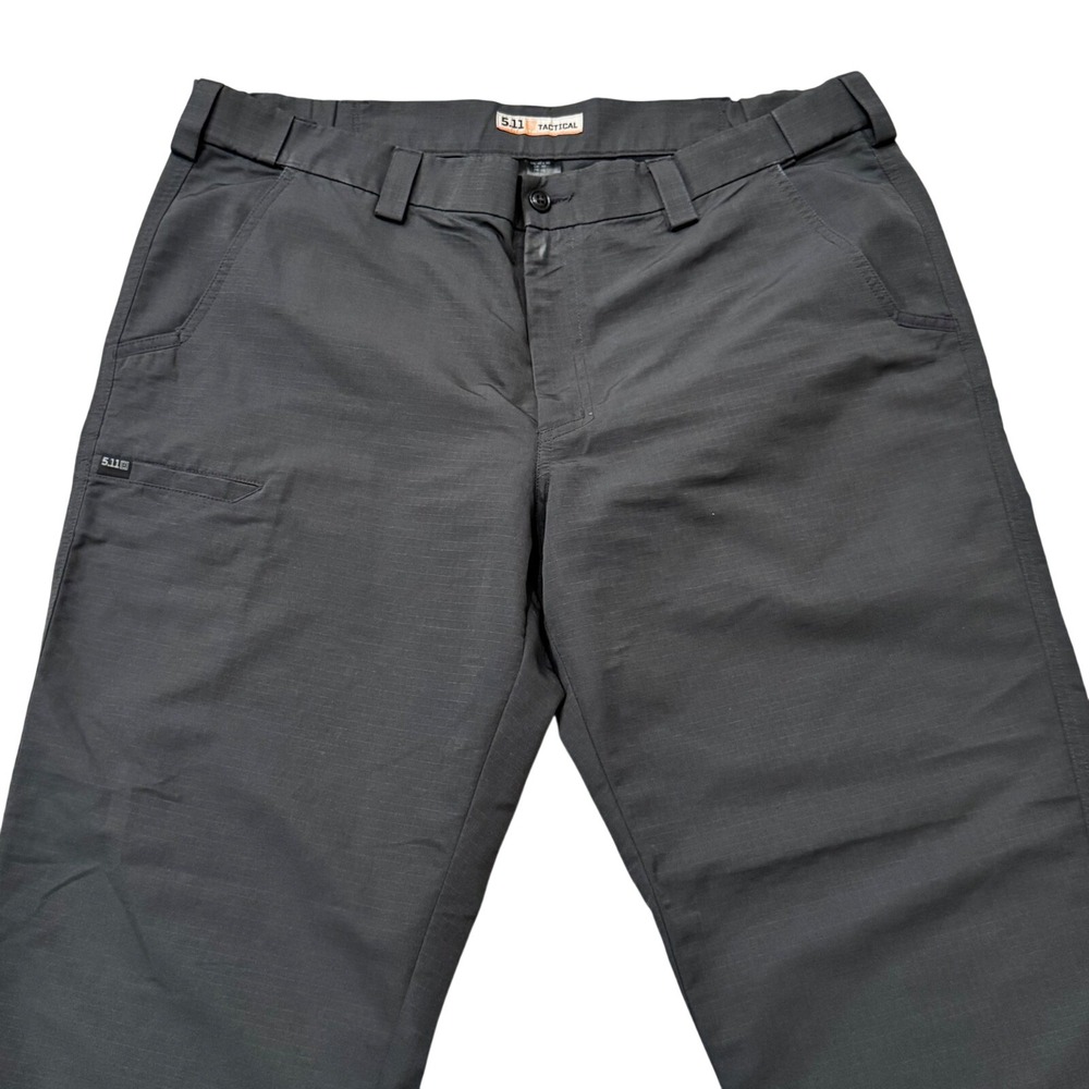 5.11 Tactical Mens Pants 40x30 Charcoal Gray Ripstop Polyester Utility Pants